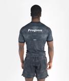 PROGRESS smoked ink rashguard - black